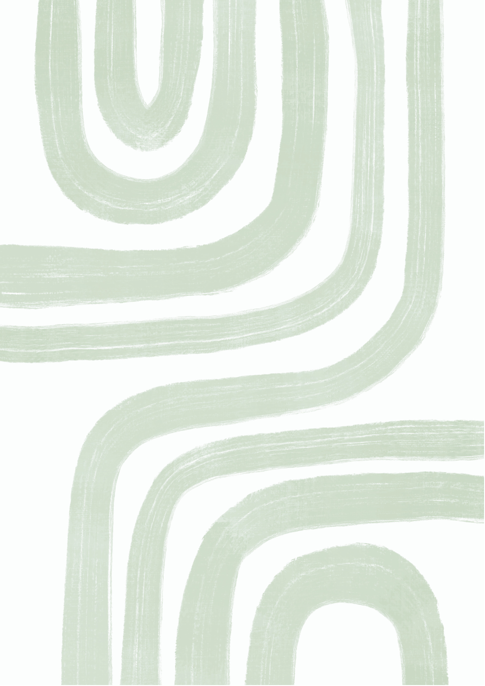 The Fine Line in Green print